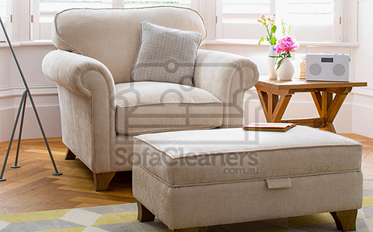 Broadview cleaned fabric sofa 