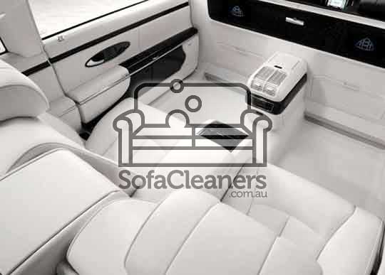 Rivervale cleaned white car upholstery 