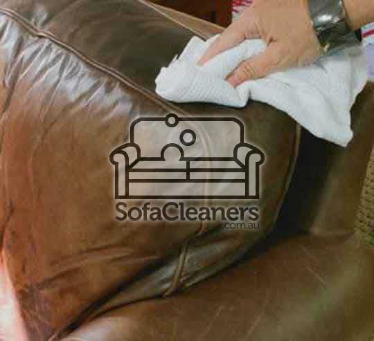 cleaning brown leather couch