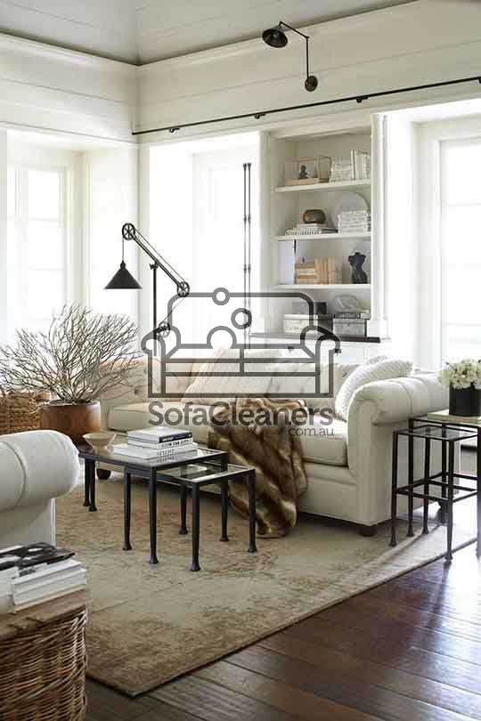 Canning white sofa in lounge 