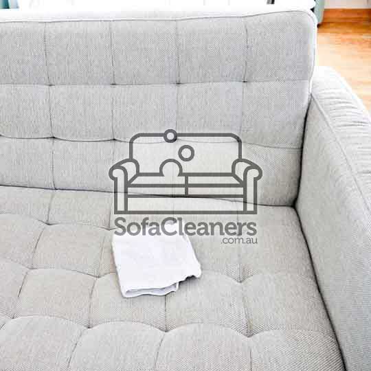 clean white fabric sofa