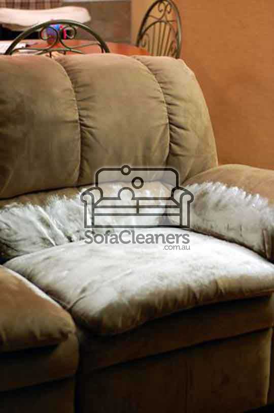 dirty sofa needed to be cleaned