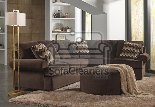 cleaned Microsuede sofa